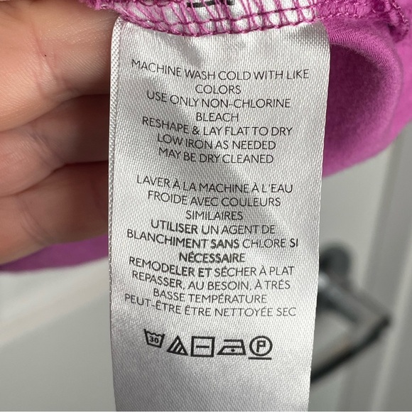 Maeve by Anthropologie Cinched Flutter Bell Sleeve Top Violet Purple XS - Picture 9 of 11